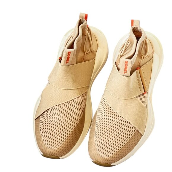 Sorel Explorer Defy Mid Sneaker High Top Tan with White Outsole Women's 9.5 - Picture 6 of 12